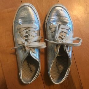 Metallic sneakers